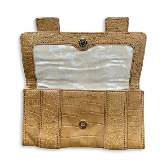 Michael Kors Leather Buckle Clutch - Picture 2 of 2